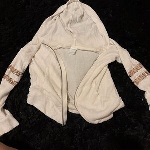 Arizona Jean Company Cream Hoodie with Subtle Texture